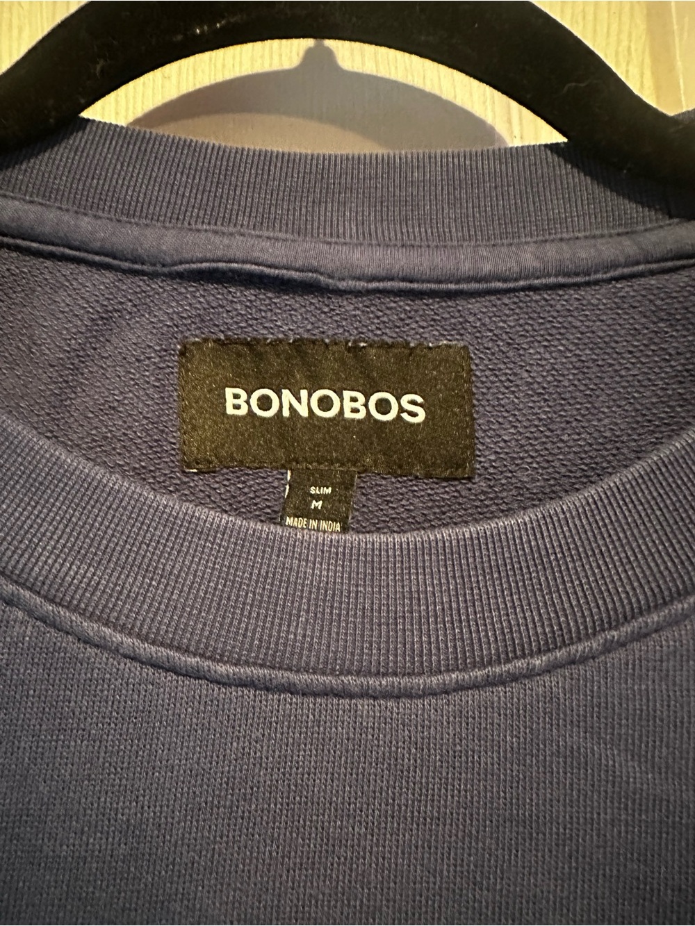Bonobos Men's Crewneck Sweater in Navy Blue